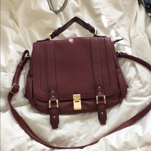 JustFab burgundy crossbody bag
